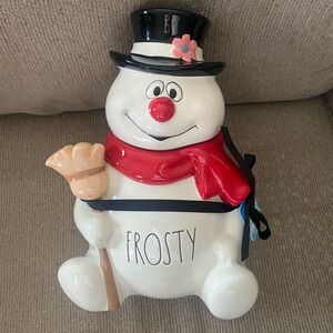 Rae Dunn Christmas FROSTY The Snowman Canister